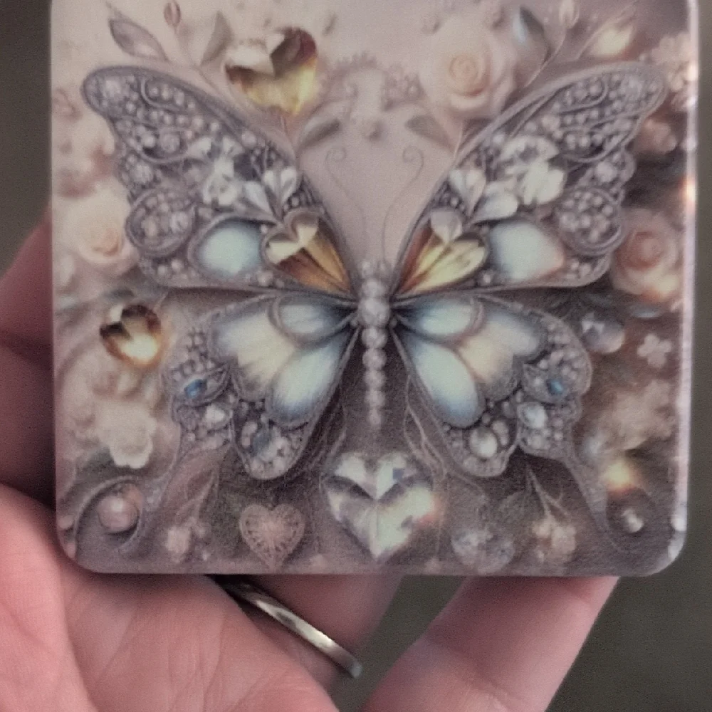 Elegant Butterfly Art Coaster - Picture 1 of 4